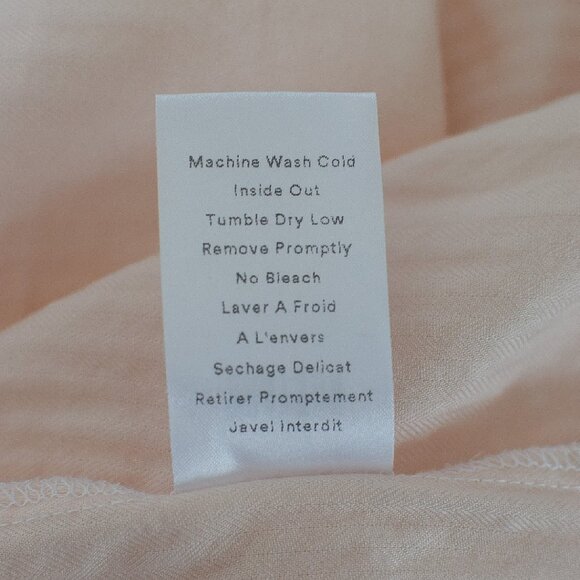 Frank & Eileen Grayson The Changemaker Light Pink Oversized Tiered Shirt Dress L - Picture 13 of 14